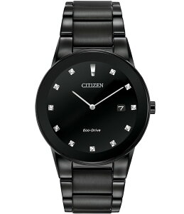 �V�`�Y�� ���f�B�[�X �A�N�Z�T���[ �r���v T�V���c Citizen Men's Axiom Two Hand Stainless Steel Bracelet Watch Black �u���b�N