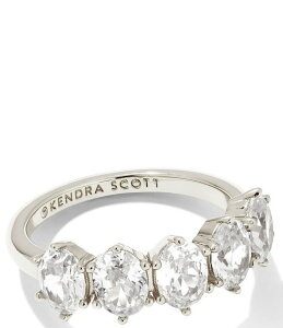 yz PhXRbg fB[X w ANZT[ Cailin Silver Crystal Band Ring White CZ