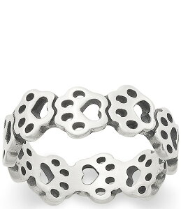 �W�F�[���Y �G�C�����[ ���f�B�[�X �A�N�Z�T���[ �w�� �v�����g James Avery Connected Paw Prints Band Ring Sterling Silver �V���o�[