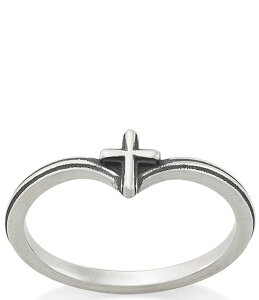 �W�F�[���Y �G�C�����[ ���f�B�[�X �A�N�Z�T���[ �w�� James Avery Chevron Cross Band Ring Sterling Silver �V���o�[
