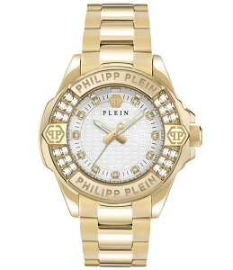 �t�B���b�v�v���C�� ���f�B�[�X �A�N�Z�T���[ �r���v T�V���c Philipp Plein Women's Plein Majesty Analog Gold Tone Stainless Steel Bracelet Watch Gold �S�[���h
