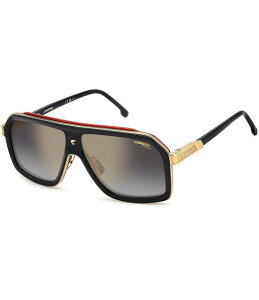 �J���[�i ���f�B�[�X �A�N�Z�T���[ �T���O���X�E�A�C�E�F�A Carrera Men's 1053/S/TI 60mm Rectangle Sunglasses Black Red �u���b�N