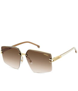�J���[�i ���f�B�[�X �A�N�Z�T���[ �T���O���X�E�A�C�E�F�A Carrera Women's 1074/S 63mm Rectangle Sunglasses Gold Ivory �A�C�{���[