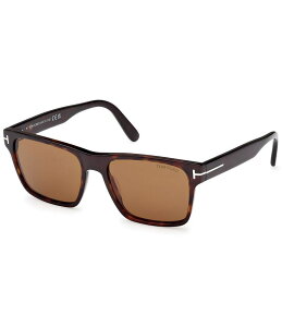 yz gEtH[h fB[X TOXEACEFA ANZT[ Men's Calder 55mm Havana Square Sunglasses Shiny Dark Havana/Vintage Brown