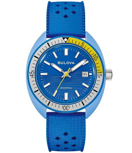 �u���o ���f�B�[�X �A�N�Z�T���[ �r���v Bulova Men's Snorkel Quartz Mechanical Automatic Strap Watch Blue �u���[
