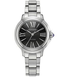 �V�`�Y�� ���f�B�[�X �A�N�Z�T���[ �r���v T�V���c Citizen Women's L Ceci Three Hand Stainless Steel Bracelet Watch Silver �V���o�[
