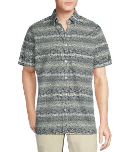 �_�j�G�� �N���~�� �����Y �g�b�v�X �V���c �t�����[�� �v�����g �t�����[ Cremieux Blue Label Line Floral Print Short Sleeve Woven Shirt Peacoat �u���[