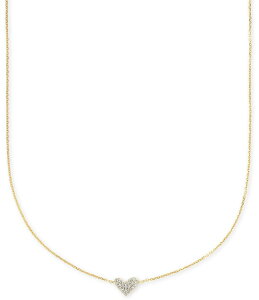 �P���h���X�R�b�g ���f�B�[�X �A�N�Z�T���[ �l�b�N���X�E�`���[�J�[ ���[�X Kendra Scott 14k Yellow Gold Heart Pendant Necklace Gold Diamond �S�[���h