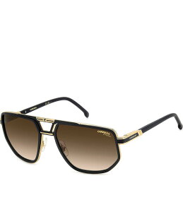 �J���[�i ���f�B�[�X �A�N�Z�T���[ �T���O���X�E�A�C�E�F�A Carrera Men's 1072/S 61mm Navigator Sunglasses Black Gold �u���b�N