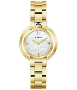�u���o ���f�B�[�X �A�N�Z�T���[ �r���v T�V���c Bulova Women's Rubaiyat Two Hand Stainless Steel Bracelet Watch Gold �S�[���h