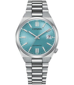 V`Y fB[X ANZT[ rv Silver/Aqua Citizen Unisex Tsuyosa Automatic Stainless Steel Bracelet Watch