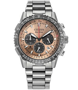 �V�`�Y�� ���f�B�[�X �A�N�Z�T���[ �r���v T�V���c Citizen Men's Promaster Air Chronograph Stainless Steel Bracelet Watch Silver �V���o�[