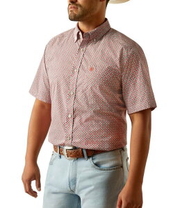 AAg Y gbvX Vc Ariat Welch Classic Fit Short Sleeve Shirt Red bh