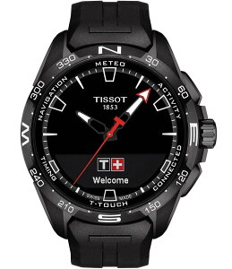 �e�B�\�b�g ���f�B�[�X �A�N�Z�T���[ �r���v Tissot T-Touch Connect Black Dial Solar Watch Black �u���b�N