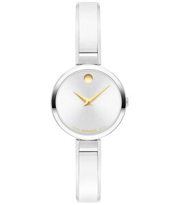 ���o�h ���f�B�[�X �A�N�Z�T���[ �r���v T�V���c Movado Women's Moda Quartz Analog Stainless Steel Bangle Bracelet Watch Silver �V���o�[