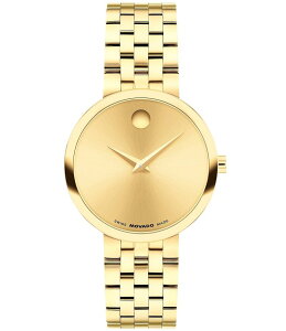 oh fB[X ANZT[ rv TVc R[g Movado Women's Museum Classic Quartz Analog PVD Coated Stainless Steel Bracelet Watch Gold S[h