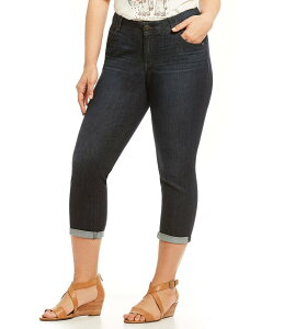 �f���N���V�[ ���f�B�[�X �{�g���X �f�j���p���c �v���X�T�C�Y �W�[���Y Democracy Plus Size AbsolutionR Crop Jeans Indigo �C���f�B�S