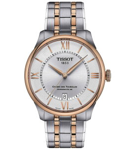 eB\bg fB[X ANZT[ rv TVc Tissot Men's Chemin Des Tourelles Powermatic 80 Automatic Two Tone Stainless Steel Bracelet Watch Two Tone