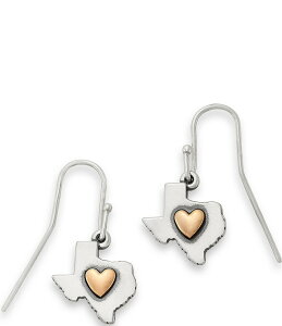 �W�F�[���Y �G�C�����[ ���f�B�[�X �A�N�Z�T���[ �s�A�X�E�C�������O James Avery Deep in the Heart of Texas Drop Earrings Sterling Silver/Bronze �V���o�[