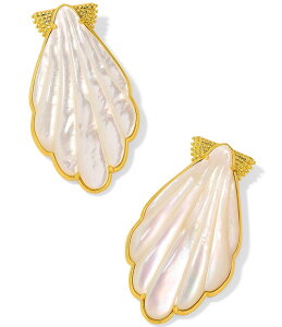 yz PhXRbg fB[X sAXECO ANZT[ Alexa Statement Drop Earrings Vintage Gold Ivory Mother Of Pearl