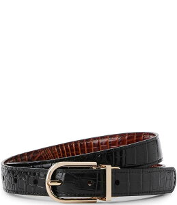 u~ fB[X ANZT[ xg BRAHMIN Crocco Reversible Belt Black ubN