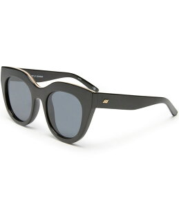 XybNX fB[X ANZT[ TOXEACEFA Le Specs Women's Air Heart 51mm Cat Eye Polarized Sunglasses Black ubN