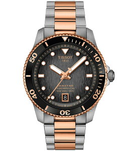 eB\bg fB[X ANZT[ rv TVc Tissot Unisex Seastar 1000 Powermatic 80 Automatic Two Tone Stainless Steel Bracelet Watch Two Tone