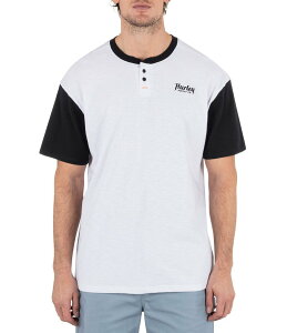 n[[ Y gbvX Vc TVc  W[W[ Hurley Merchant Short-Sleeve Color Block Slub Jersey T-Shirt White zCg