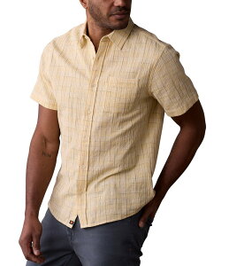 �m�[�}���u�����h �����Y �g�b�v�X �V���c The Normal Brand Freshwater Pattern Short Sleeve Woven Shirt Sunglow
