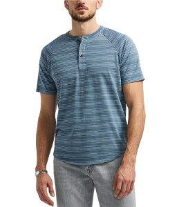 �o�b�t�@���[�E�f�C�r�b�h�E�r�g�� �����Y �g�b�v�X �V���c Buffalo David Bitton Klaus Short Sleeve Stripe Henley Shirt Mirage �X�g���C�v