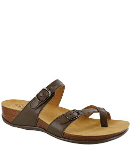 �T�X ���f�B�[�X �V���[�Y �T���_�� ���U�[ SAS Shelly Leather Toe Loop Sandals Coffee �R�[�q�[