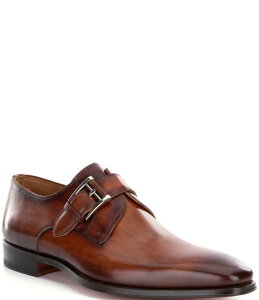 【送料無料】 マグナーニ メンズ スリッポン・ローファー シューズ Men's Marco II Monk Strap Leather Dress Shoes Cuero