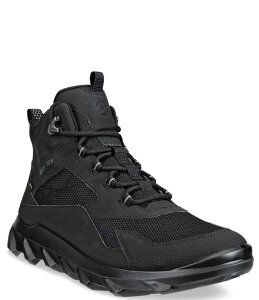 GR[ Y V[Y u[cECu[c Xj[J[ u[c [X ECCO Men's MX GTX Mid Waterproof Lace-Up Sneaker Boots Black/Black ubN
