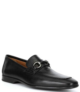yz }Oi[j Y Xb|E[t@[ V[Y Men's Silos Bit Buckle Leather Loafers Black