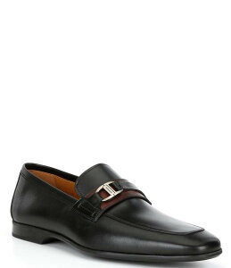 yz }Oi[j Y Xb|E[t@[ V[Y Men's Soto Bit Buckle Leather Loafers Black/Brown