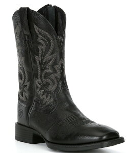 �A���A�g �����Y �V���[�Y �u�[�c�E���C���u�[�c Ariat Men's Slim Zip Ultra Western Boots Black Deertan �u���b�N