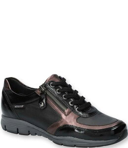yz tBXg fB[X Xj[J[ V[Y Ylona Side Zip Embossed Metallic Leather Oxford Sneakers Black