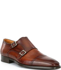 yz }Oi[j Y Xb|E[t@[ V[Y Men's Miura Double Monk Strap Cap Toe Dress Shoes Tabaco