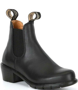 uhXg[ fB[X V[Y u[cECu[c `FV[ u[c q[ Blundstone Women's Heeled Chelsea Booties Black ubN