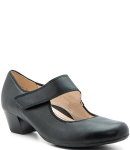 �A�� ���f�B�[�X �V���[�Y �p���v�X �A�V�����g���[ ���U�[ ara Calico 2.0 Leather Asymmetrical Mary Jane Pumps Black �u���b�N
