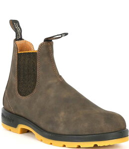 uhXg[ Y V[Y u[cECu[c `FV[u[c `FV[ u[c Blundstone Men's 550 Water Resistant Chelsea Boots Rustic Brown/Mustard }X^[h