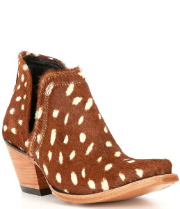 AAg fB[X V[Y u[cECu[c vg u[c Ariat Dixon Hair Calf Deer Print Western Booties Deer Print