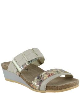 �i�I�g ���f�B�[�X �V���[�Y �T���_�� �t�����[�� �v�����g �t�����[ Naot Royalty Floral Print Banded Wedge Sandals Ivory/Gold �A�C�{���[