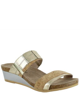 �i�I�g ���f�B�[�X �V���[�Y �T���_�� Naot Royalty Cork Banded Wedge Sandals Radiant Gold �S�[���h