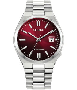 V`Y fB[X ANZT[ rv Silver/Red Citizen Men's Tsuyosa Automatic Stainless Steel Bracelet Watch