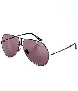 yz gEtH[h fB[X TOXEACEFA ANZT[ Unisex Rickie 63mm Navigator Sunglasses Shiny Dark Gunmetal/Black/Smoke