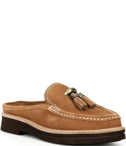 hihvl[ fB[X V[Y pvX XG[h [t@[ Donald Pliner Lyndall Suede Tassel Mule Loafers Saddle