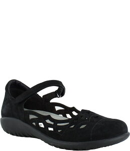 �i�I�g ���f�B�[�X �V���[�Y �p���v�X �X�G�[�h Naot Agathis Nubuck Suede Mary Jane Flats Black �u���b�N