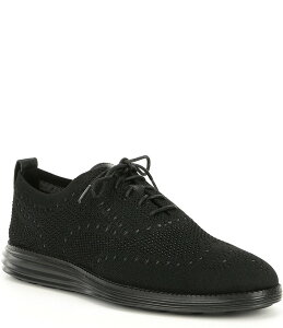 yz R[n[ Y hXV[Y V[Y Men's OriginalGrand Stitchlite Knit Wingtip Oxfords Black/Black