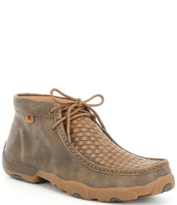 cCXebhGbNX Y V[Y u[cECu[c Tan Twisted X Men's Driving Woven Moccasin Chukka Boots
